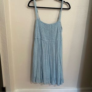 Abercrombie & Fitch smocked knee-length polka dot dress